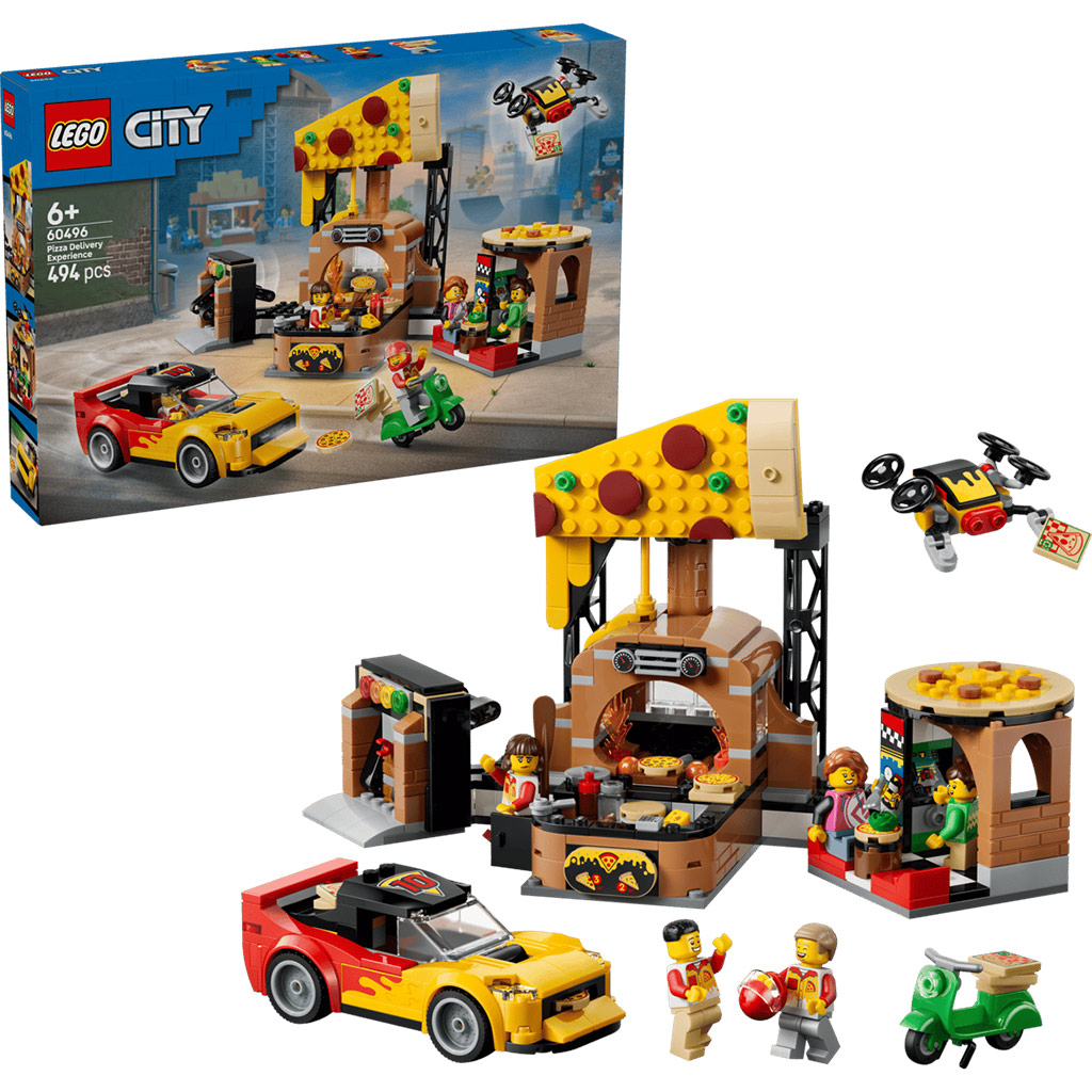 LEGO® City: Pizzéria kiszállító járművekkel (60496) kép 1