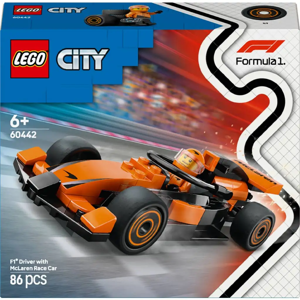 LEGO® City: F1®-es pilóta McLaren versenyautóval (60442) kép 1