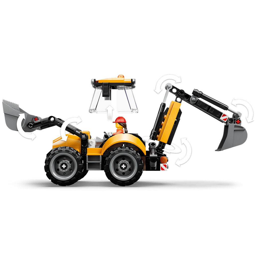 LEGO® City: Sárga árokásó-rakodó (60480) kép 5