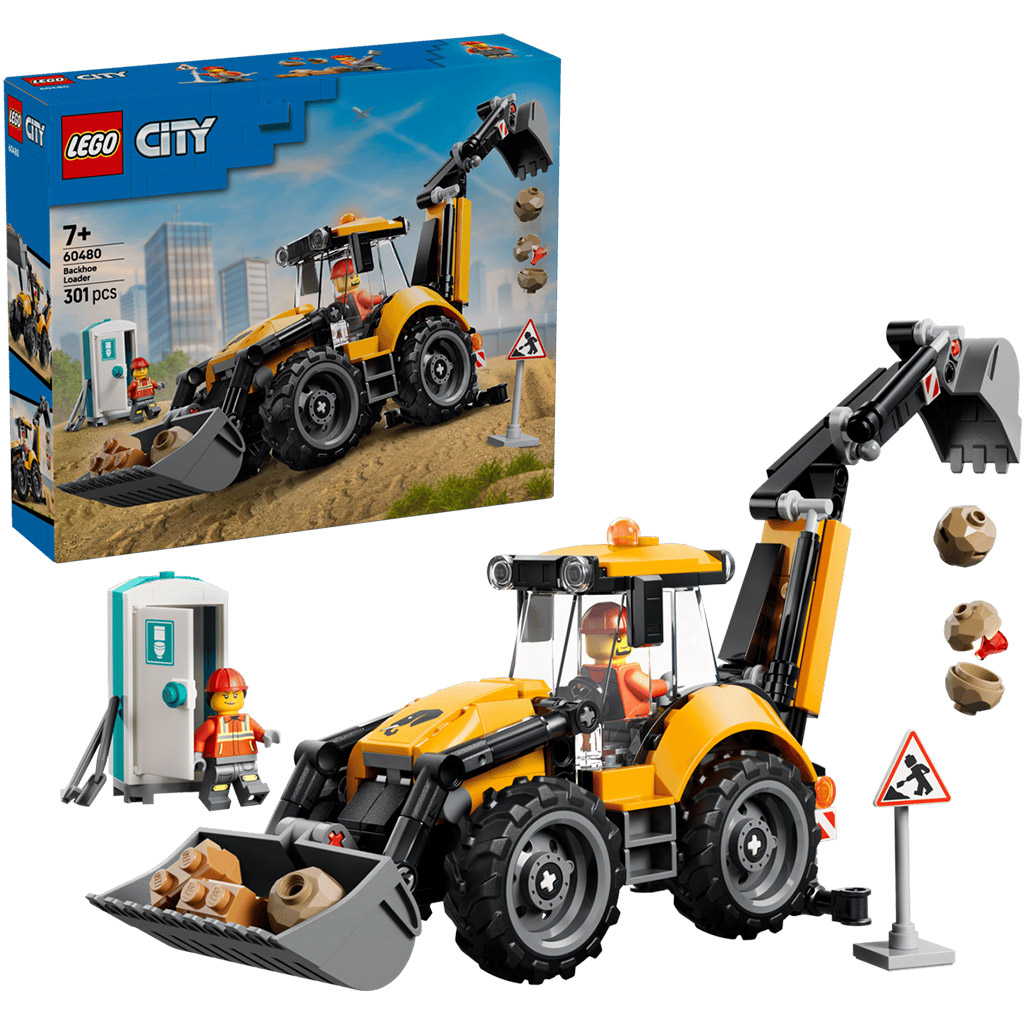 LEGO® City: Sárga árokásó-rakodó (60480) kép 1