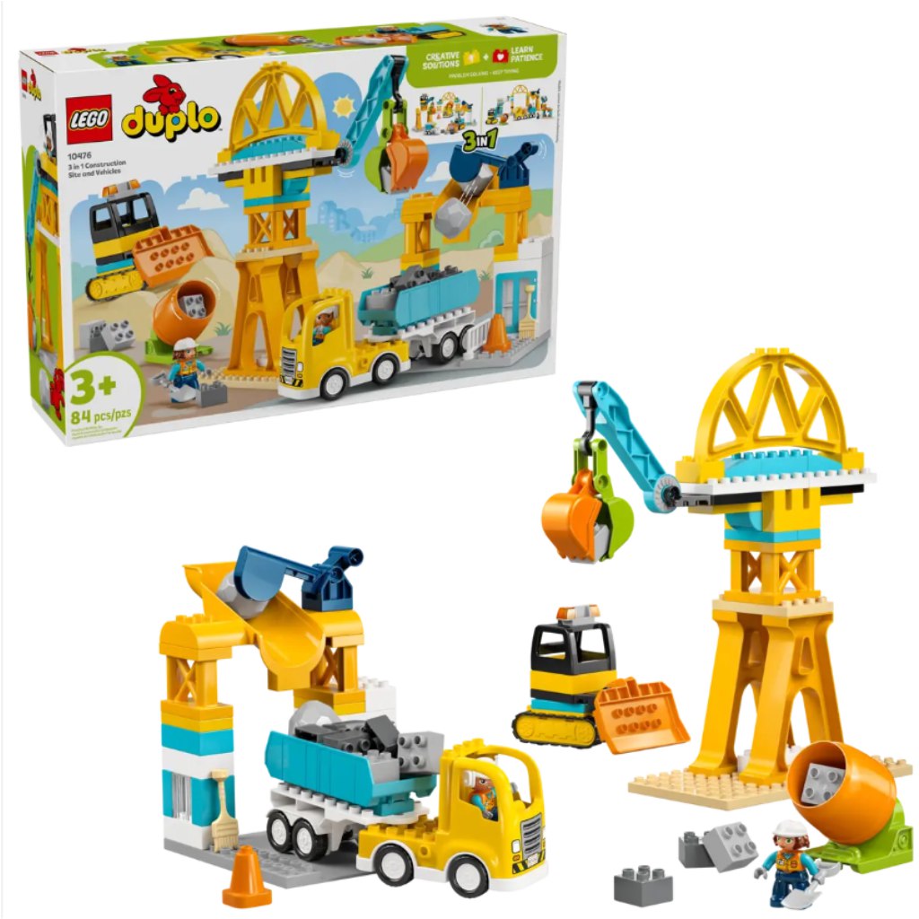 LEGO® DUPLO®: 3 az 1-ben építési terület és munkagépek (10476) kép 1
