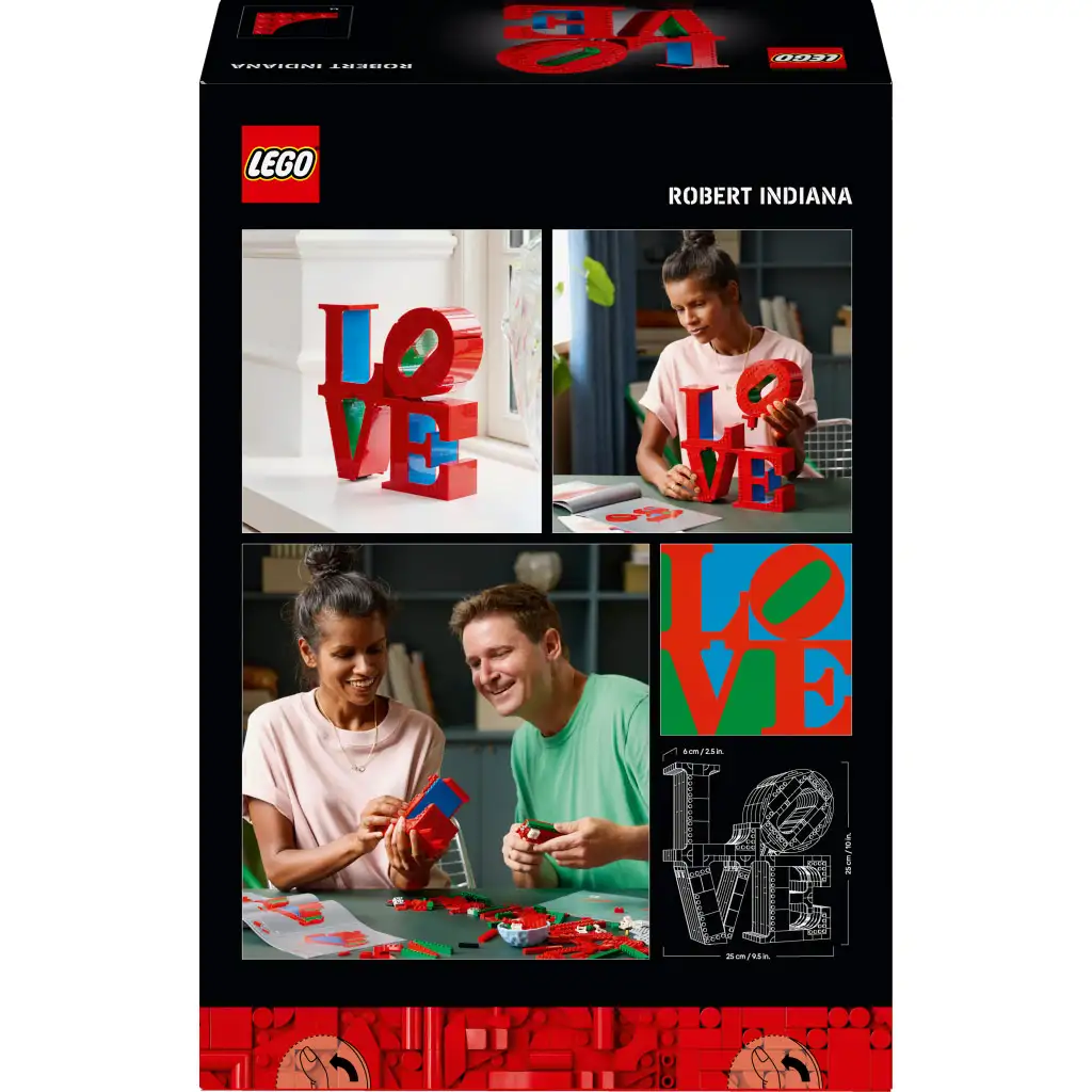 LEGO® ART: LOVE dekorációs felirat (31214) kép 5