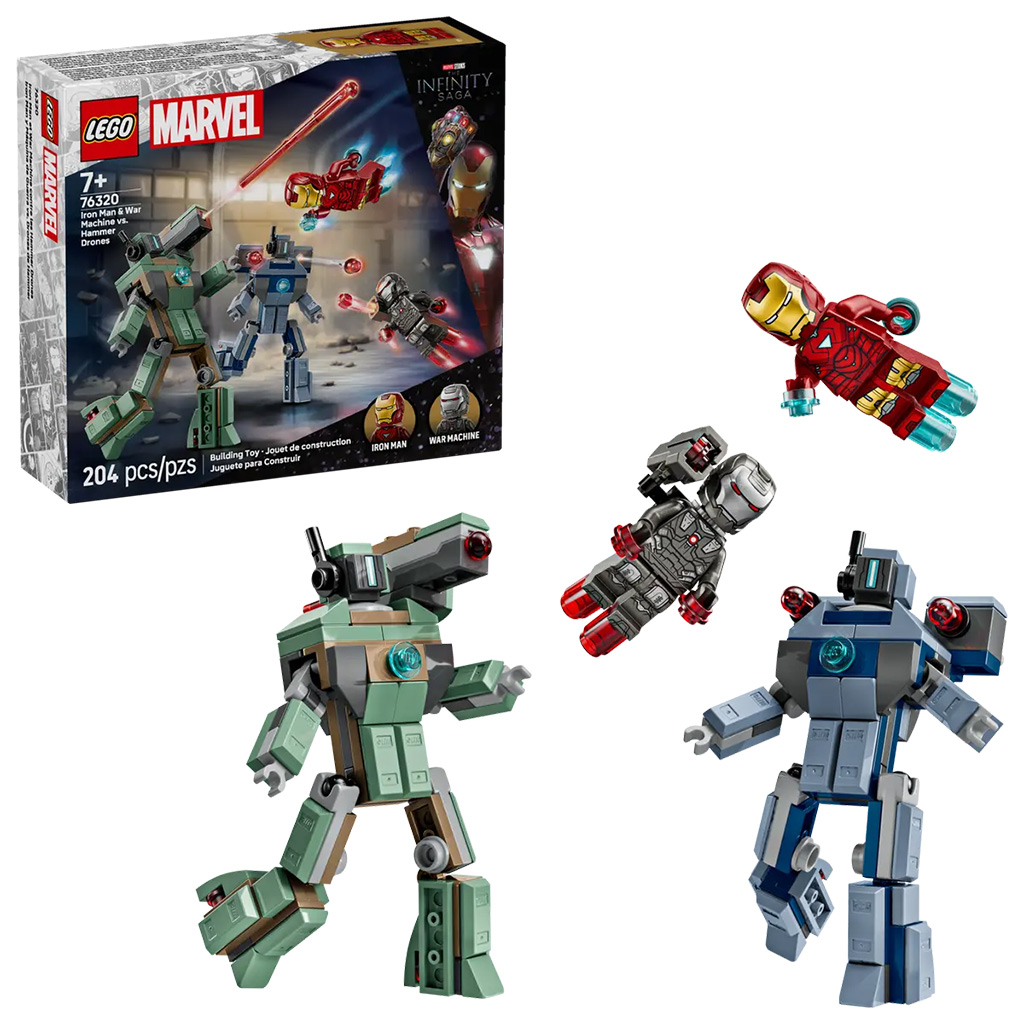 LEGO® Marvel: Vasember és Hadigép vs. Hammer-drónok (76320) kép 1