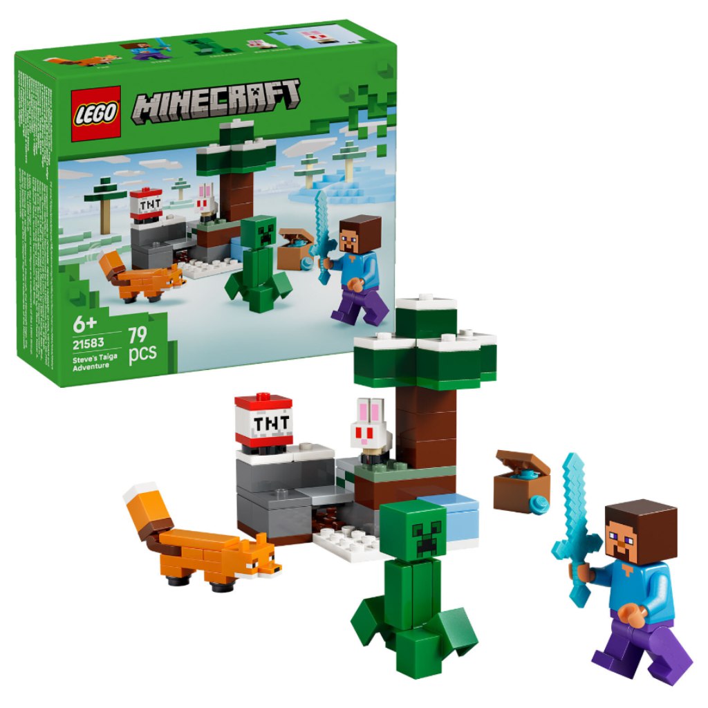 LEGO® Minecraft: Steve tajgai kalandjai (21583) kép 1