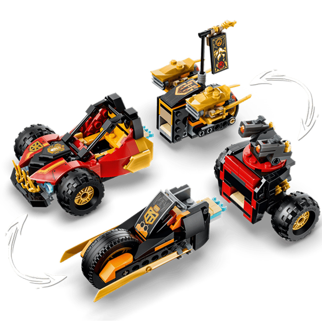 LEGO® Ninjago: Kai és Cole kombinálható járművei (71864) kép 4