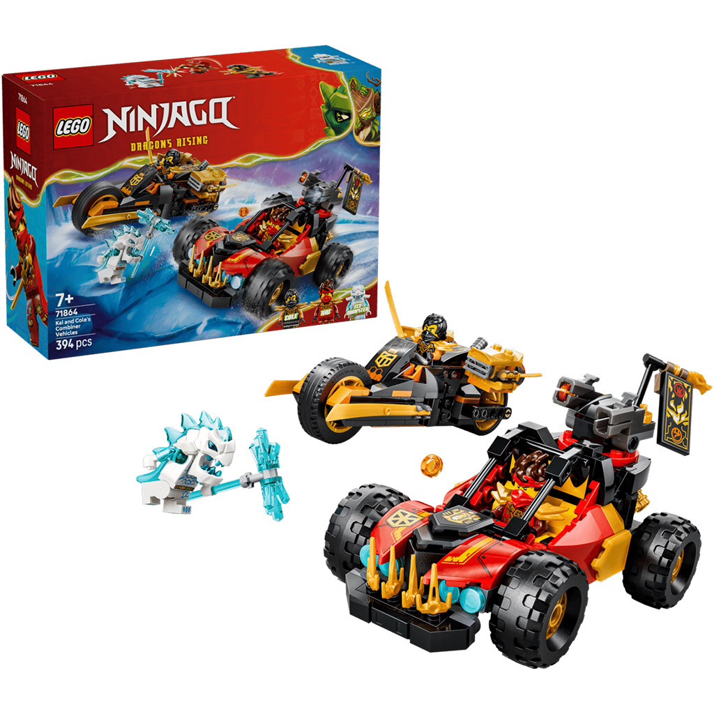 LEGO® Ninjago: Kai és Cole kombinálható járművei (71864) kép 1