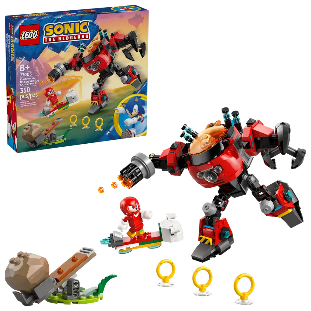 LEGO® Sonic the Hedgehog™: Knuckles vs. Dr. Eggman Egg Crusher robotja (77005) kép 1