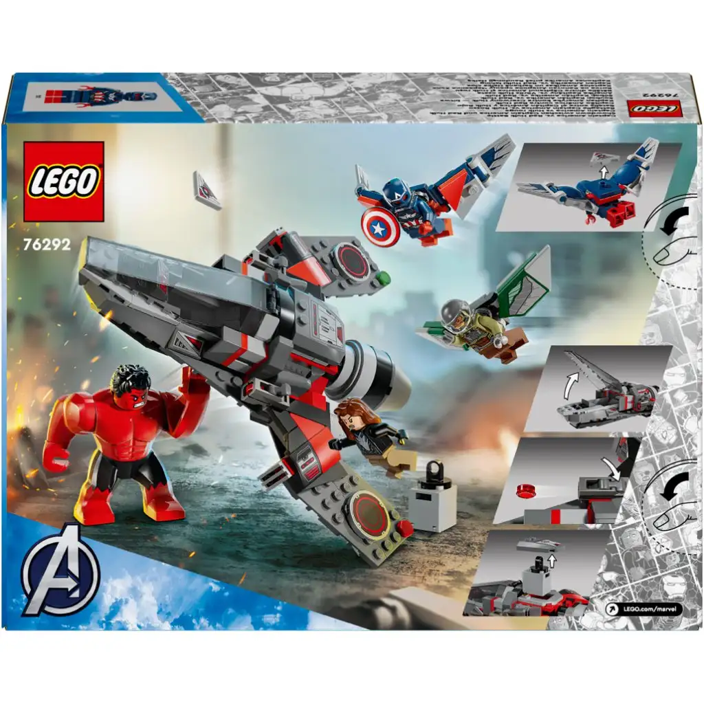 LEGO® Marvel: Amerika Kapitány vs. Vörös Hulk csata (76292) kép 8