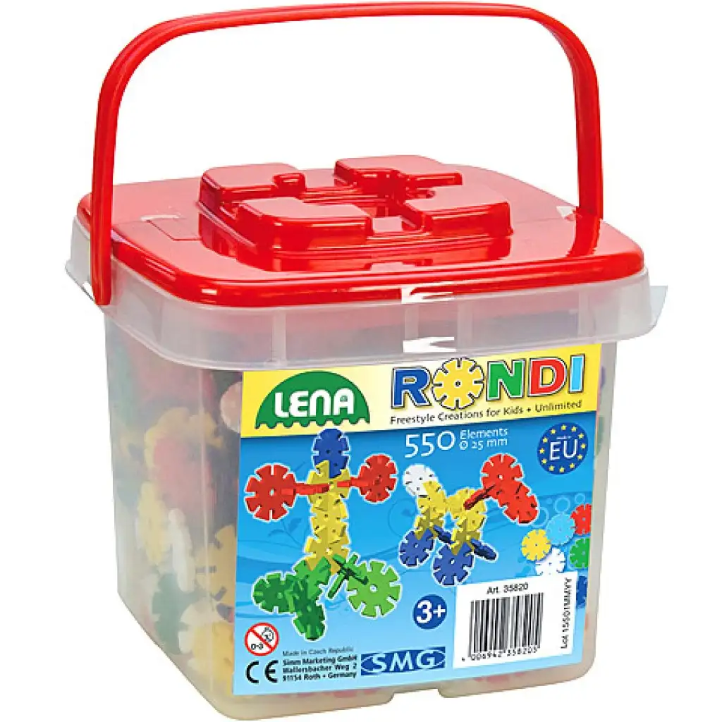 LENA: Rondi építő szett 25mm-es 550db-os kép 1