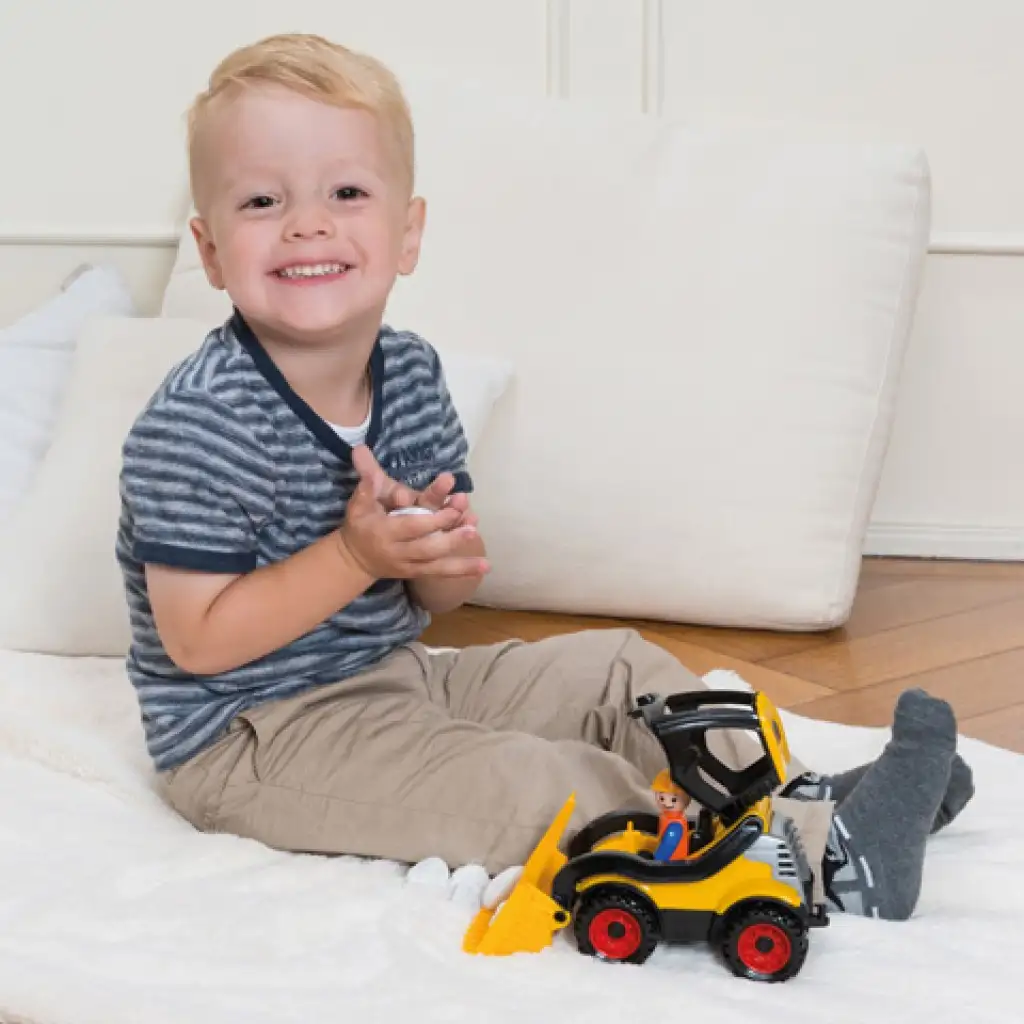 LENA: Truckies földmunkagép figurával 21cm kép 4