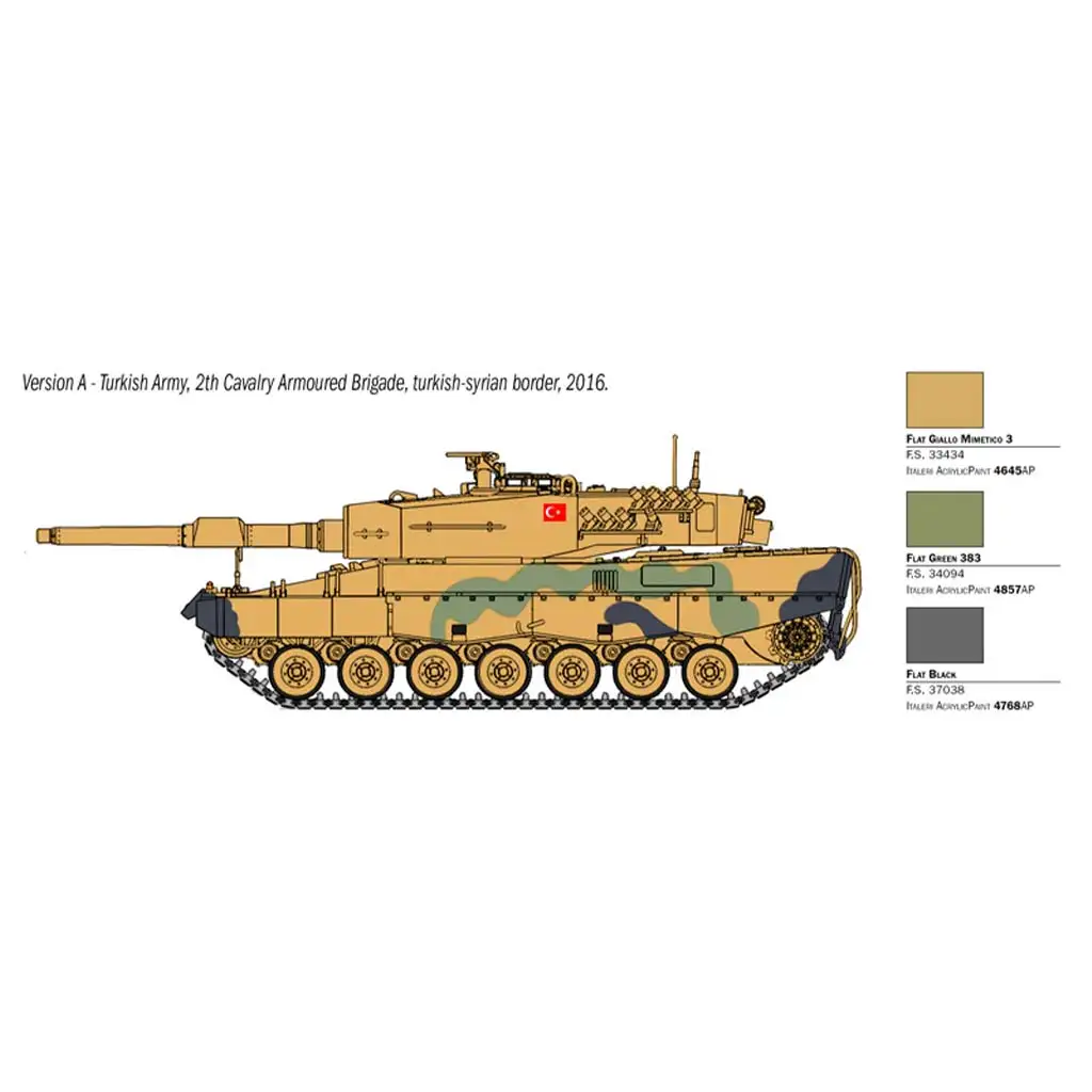 Italeri 1/35 Leopard 2A4 tank makett kép 3