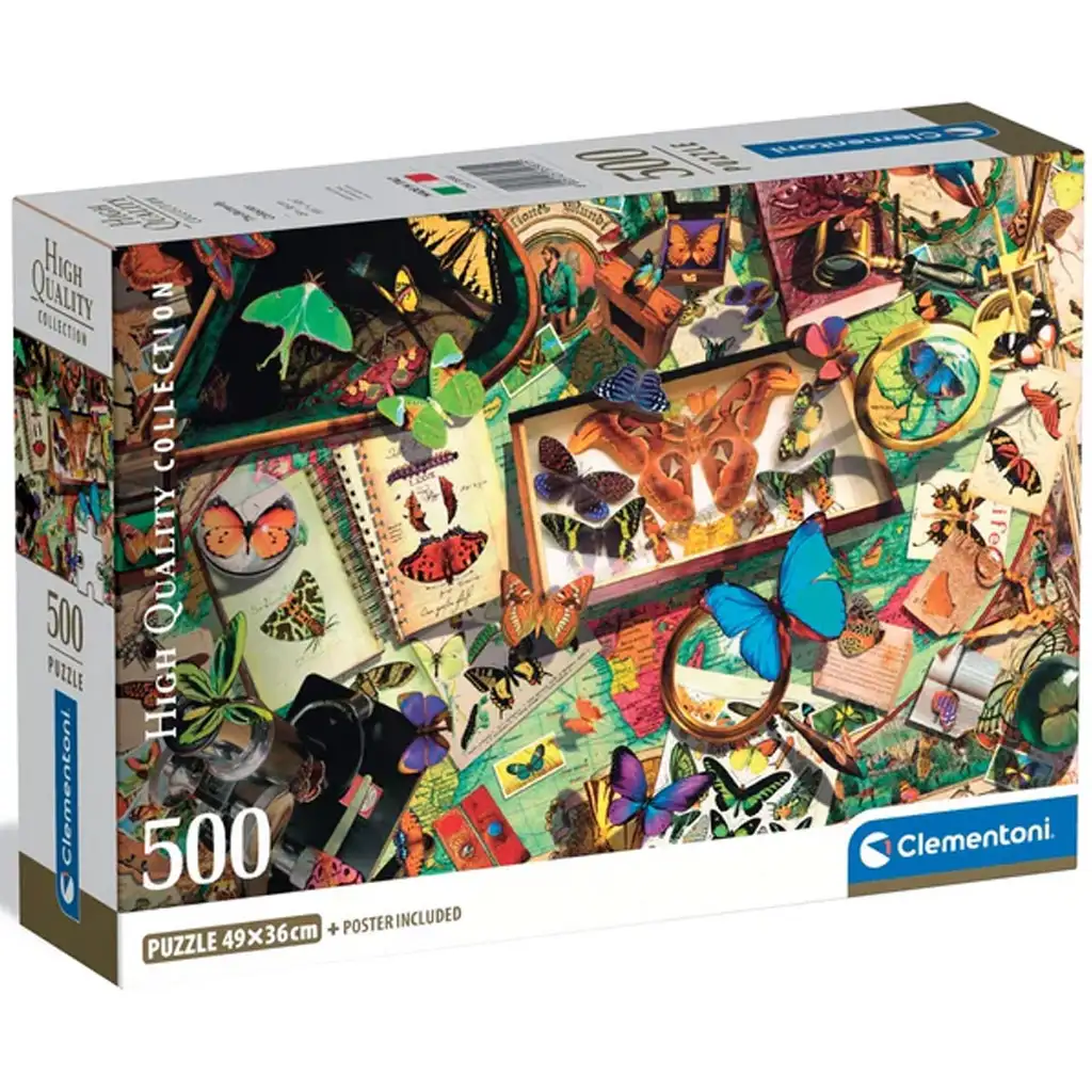 A lepkegyűjtő 500db-os HQC kompakt puzzle - Clementoni kép 1