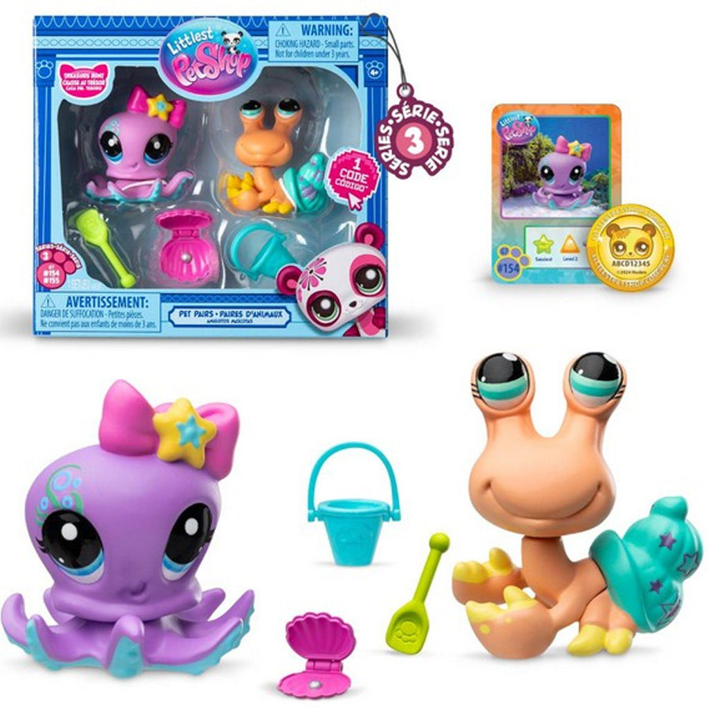 Littlest Pet Shop: Dupla kisállat figura csomag S3 többféle változatban 1db kép 1