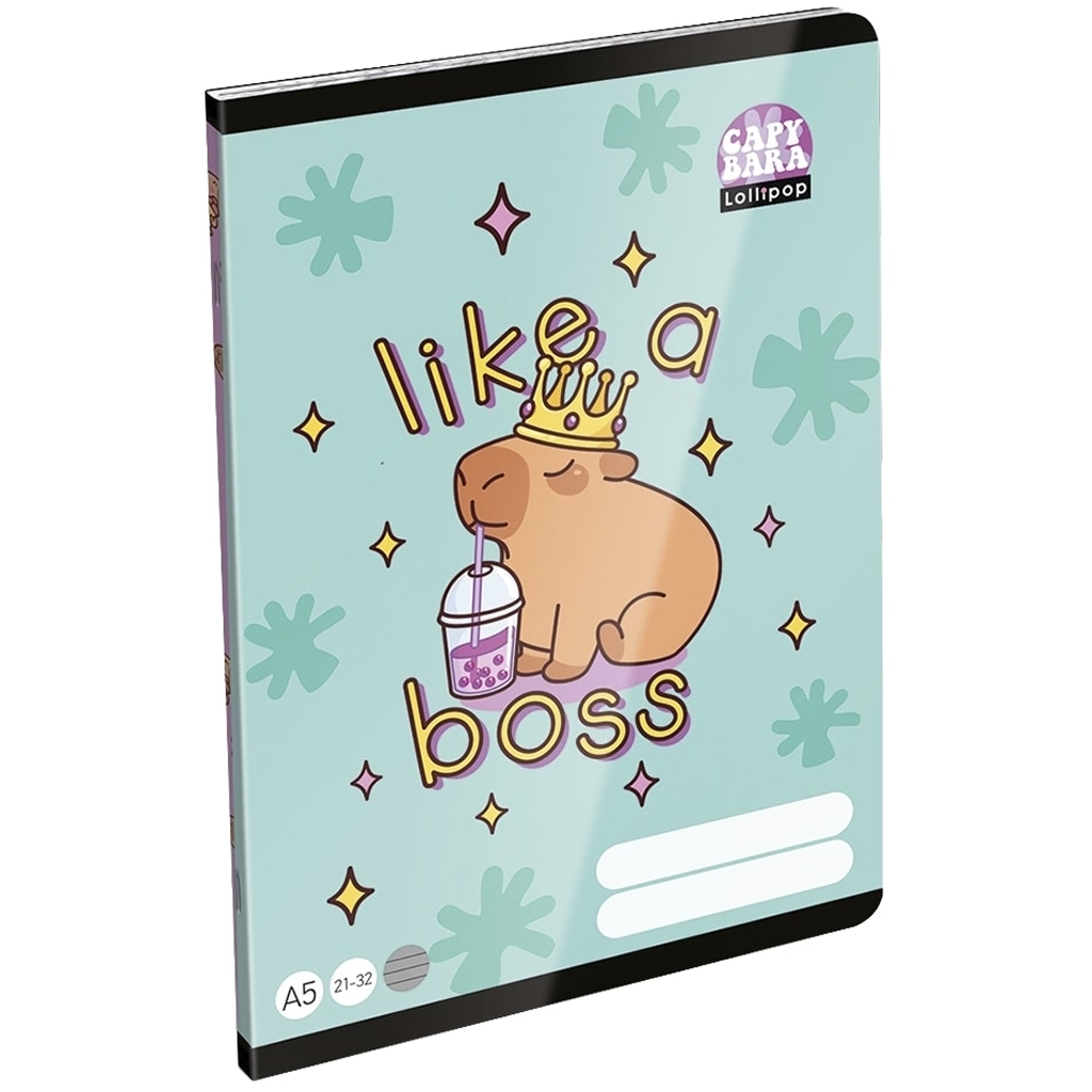 ICO: Lizzysuli Lollipop Capybara 4.osztályos vonalas füzet A/5 21-32 kép 1