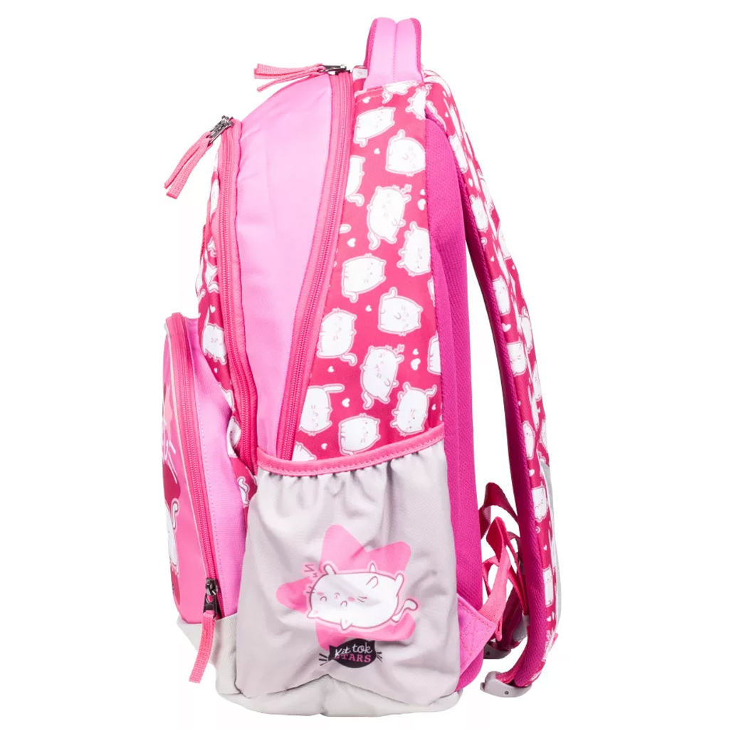 ICO: LizzySuli Kittok Stars Purrfect Active+ cicás ergonomikus 27 literes iskolatáska, hátizsák kép 2