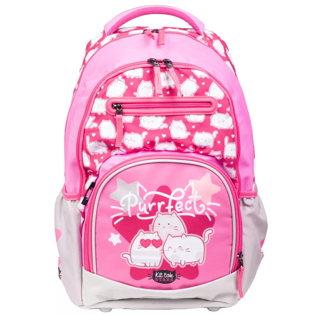 ICO: LizzySuli Kittok Stars Purrfect Active+ cicás ergonomikus 27 literes iskolatáska, hátizsák kép 1