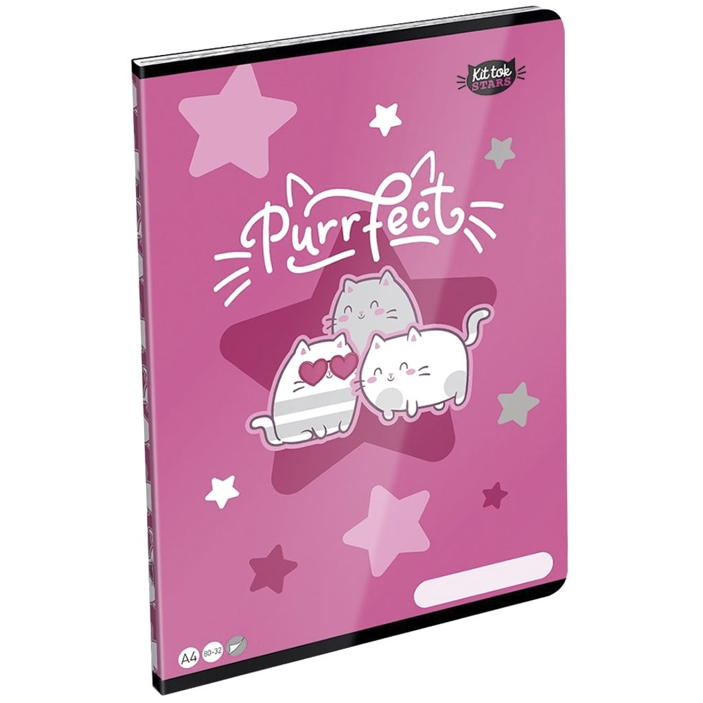 ICO: LizzySuli Kittok Stars Purrfect kockás füzet A/4 87-32 kép 1