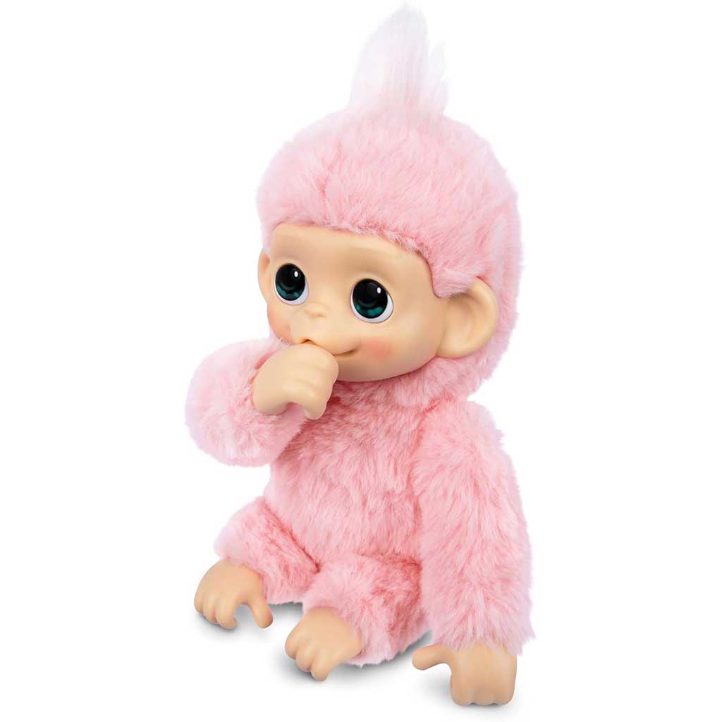 Little Live Pets: Mini Maki Luna Lemon interaktív pink majom kép 2