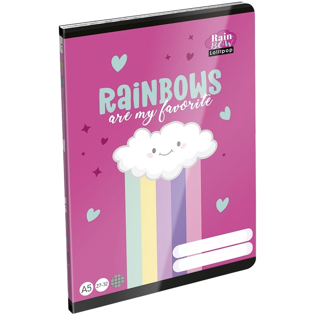 ICO: LizzySuli Lollipop Rainbow kockás füzet A/5 27-32 kép 1