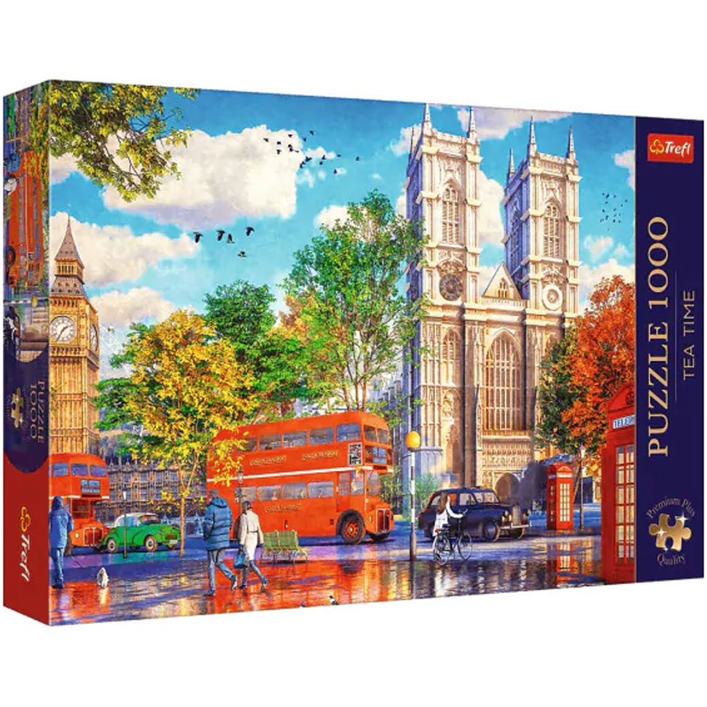 Londoni utcakép 1000db-os prémium puzzle - Trefl kép 1