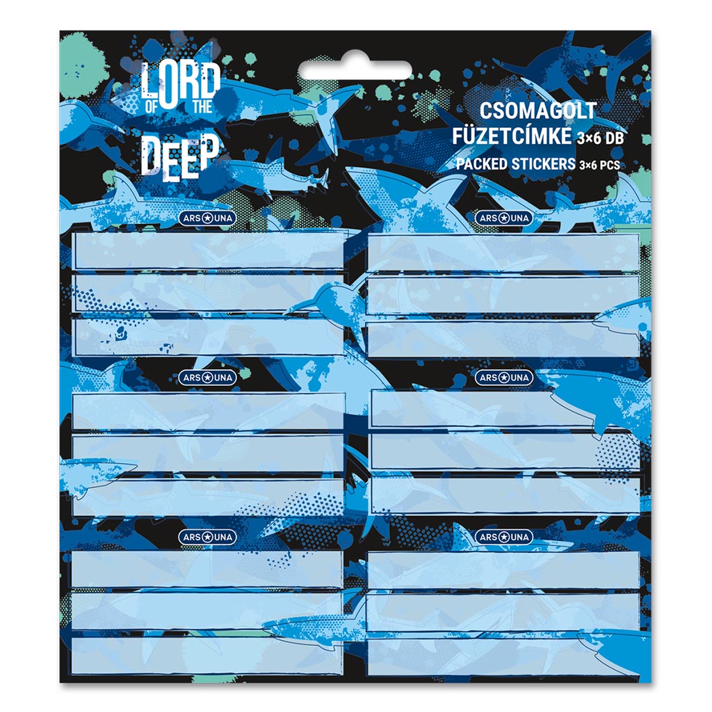 Ars Una: Lord of the Deep Cápás csomagolt füzetcímke 3x6db-os kép 1