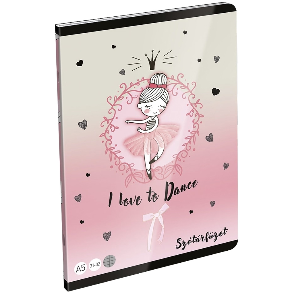 ICO: LizzySuli Lovely Ballerina Tiny Dancer szótárfüzet A/5 31-32 kép 1