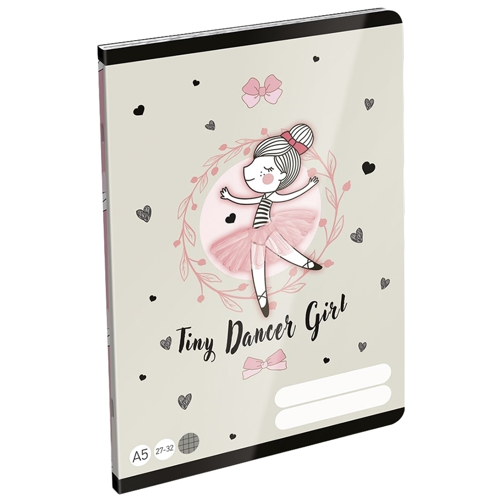 ICO: LizzySuli Lovely Ballerina Tiny Dancer kockás füzet A/5 27-32 kép 1