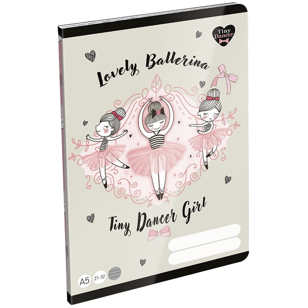ICO: LizzySuli Lovely Ballerina Tiny Dancer 4. osztályos vonalas füzet A/5 21-32 kép 1