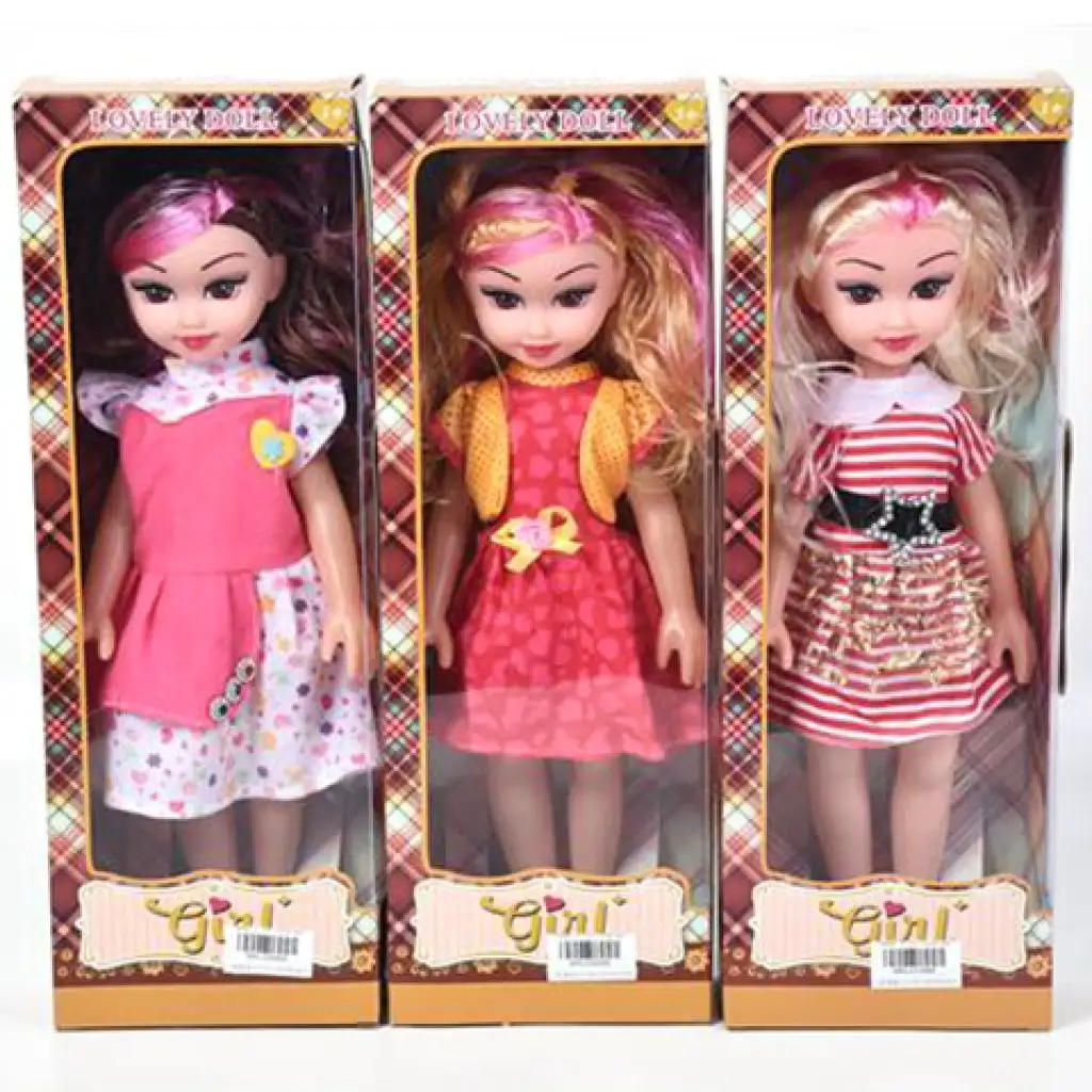 Lovely Doll 36cm-es divatbaba pink melírral háromféle változatban hangeffektekkel 1db kép 1