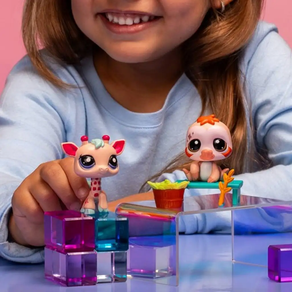 Littlest Pet Shop: Zoo pals - Zsiráf és Lajhár figura csomag 2. Széria kép 3