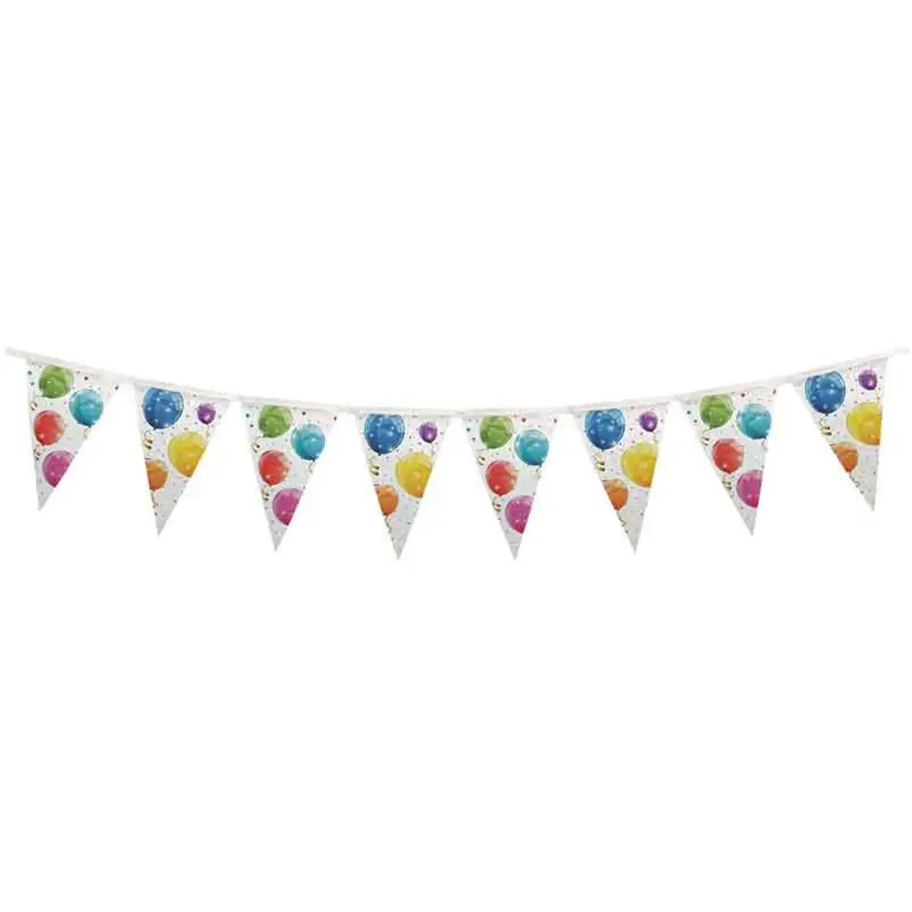 Lufi mintás újrahasznosítható party zászlófüzér 230cm kép 1