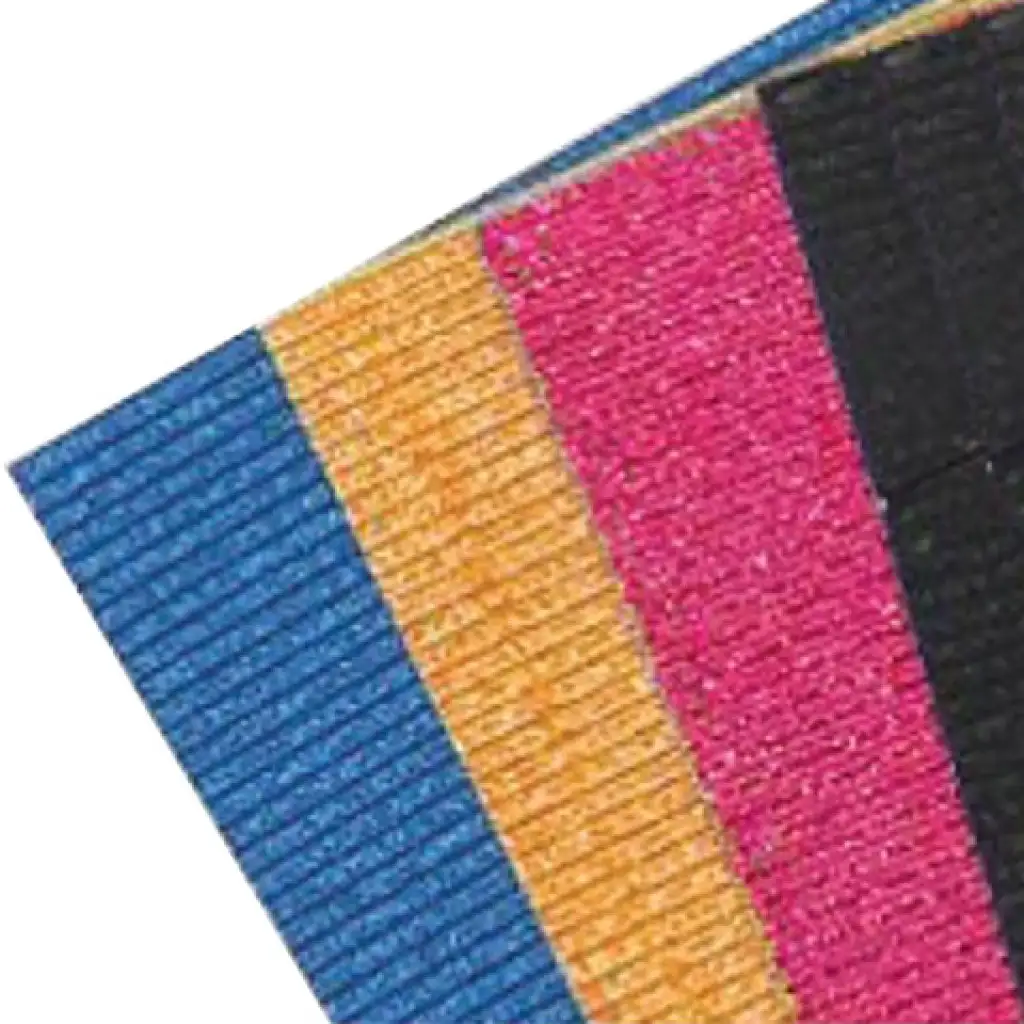 Csillámos fekete hullámpapír 50x70cm 161g 1db kép 1