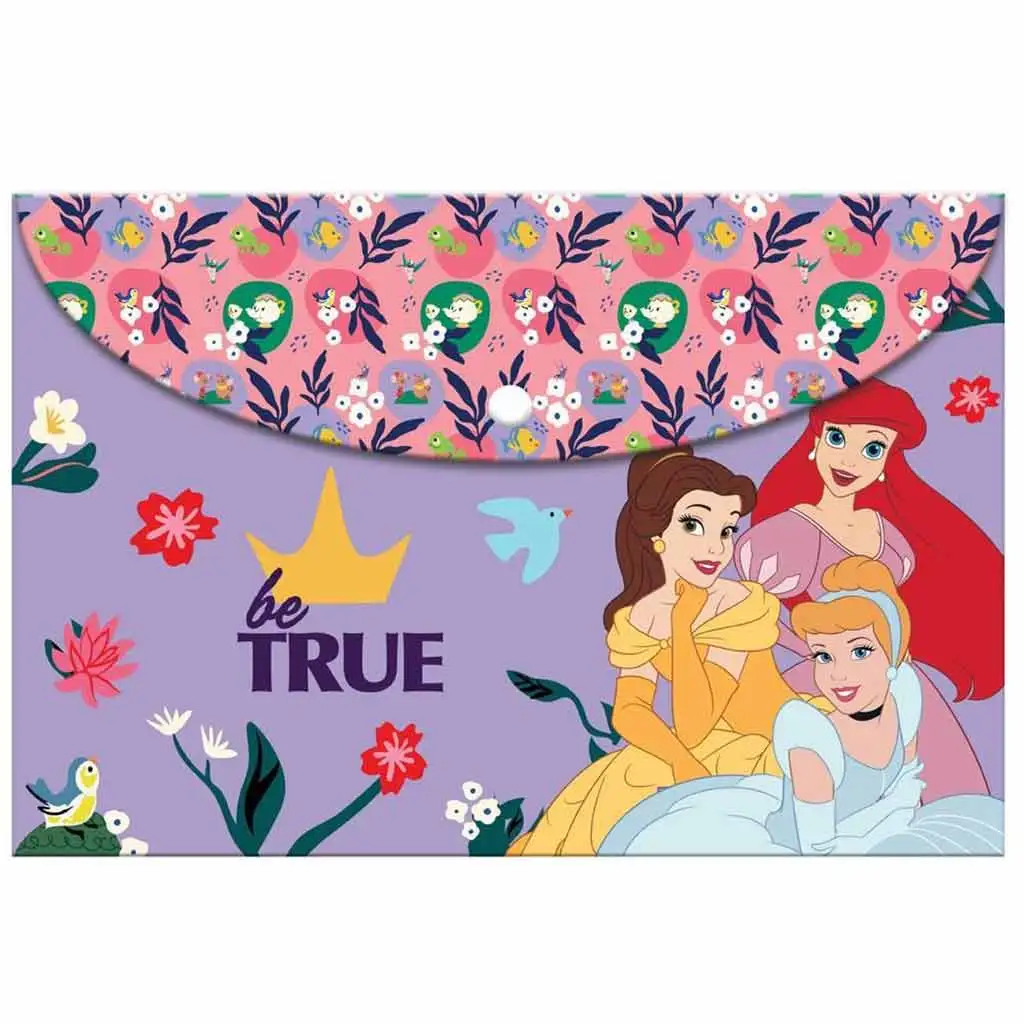 Luna: Disney hercegnők patentos műanyag irattartó mappa A/4-es méretben kép 1
