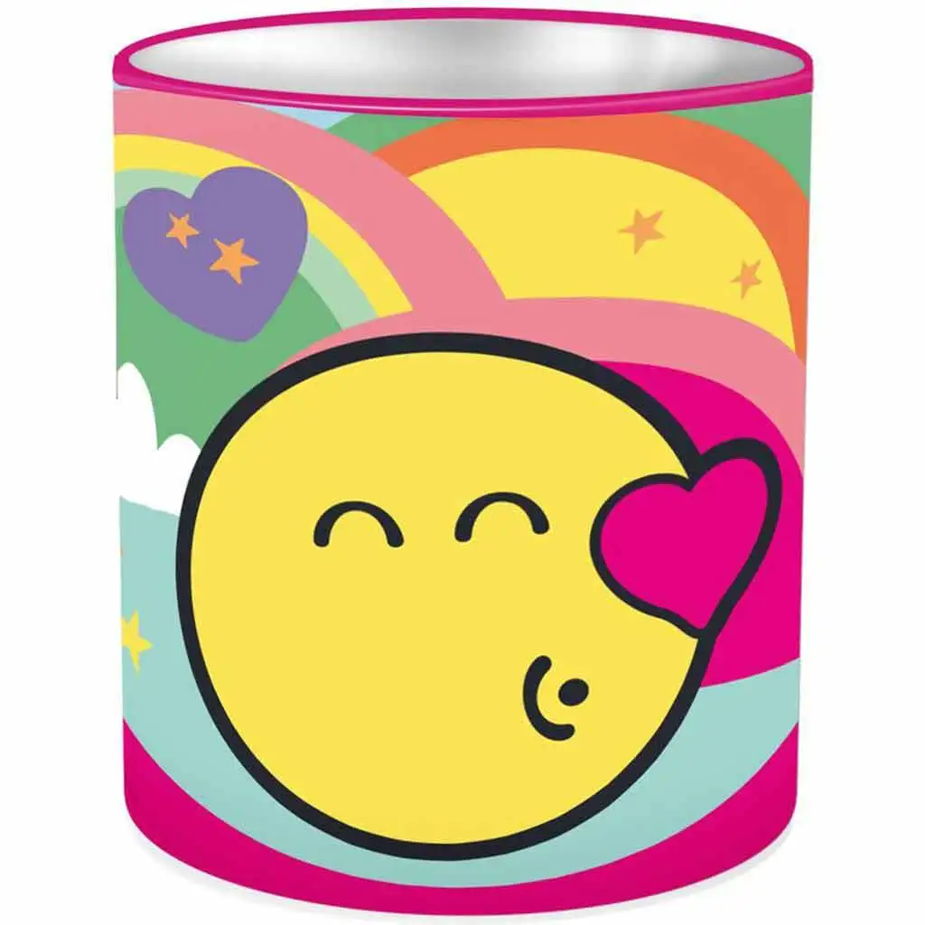 Luna: Emoji henger alakú fém asztali írószertartó 10x11cm kép 1
