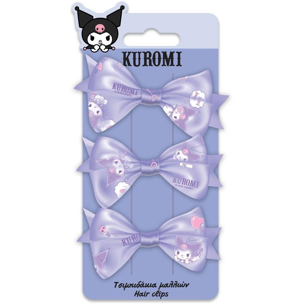 Luna: Kuromi 3db-os masnis hajcsat szett kép 1
