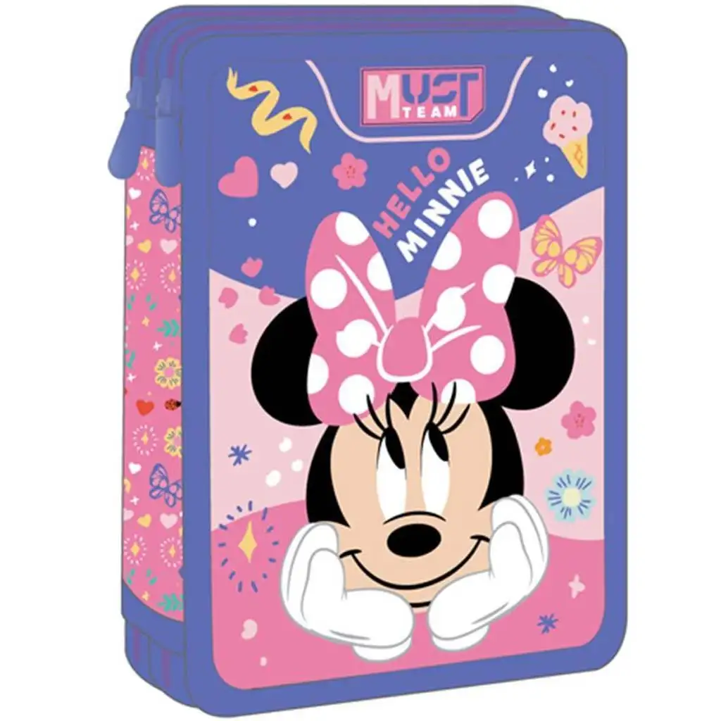 Luna: Minnie egér 2 szintes töltött tolltartó kép 1