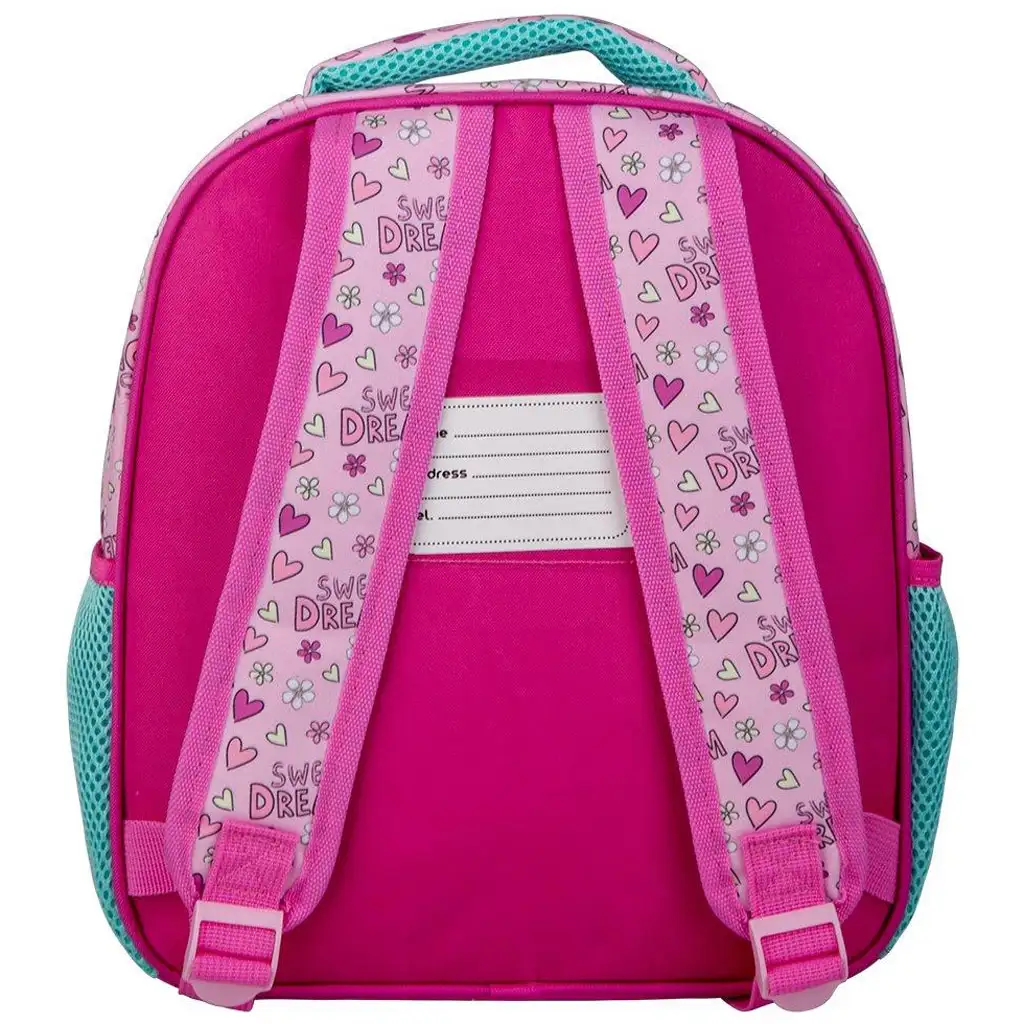Luna: Must Team nyuszis lekerekített 2 rekeszes ovis hátizsák 27x10x31cm kép 2