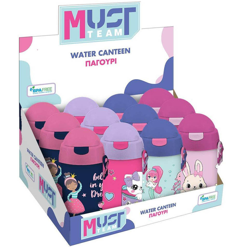 Luna: Must Team kulacs lányos mintával többféle változatban 500ml 1db kép 1