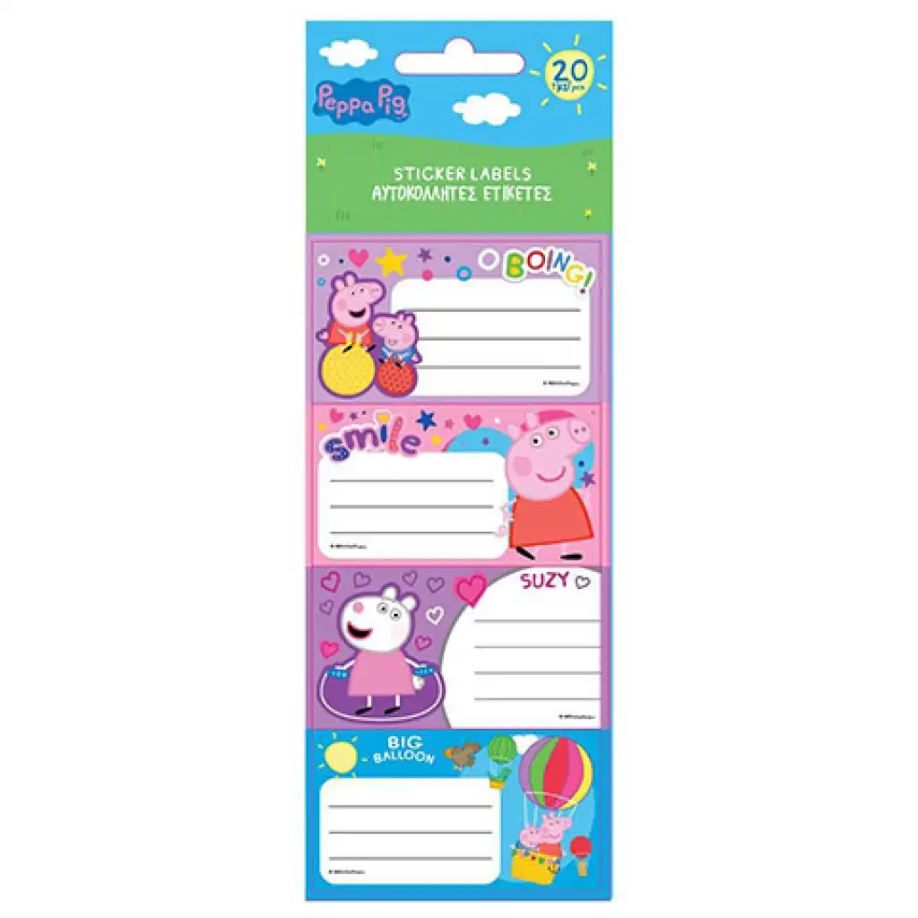 Peppa malac füzetcímke 20db-s szett kép 1