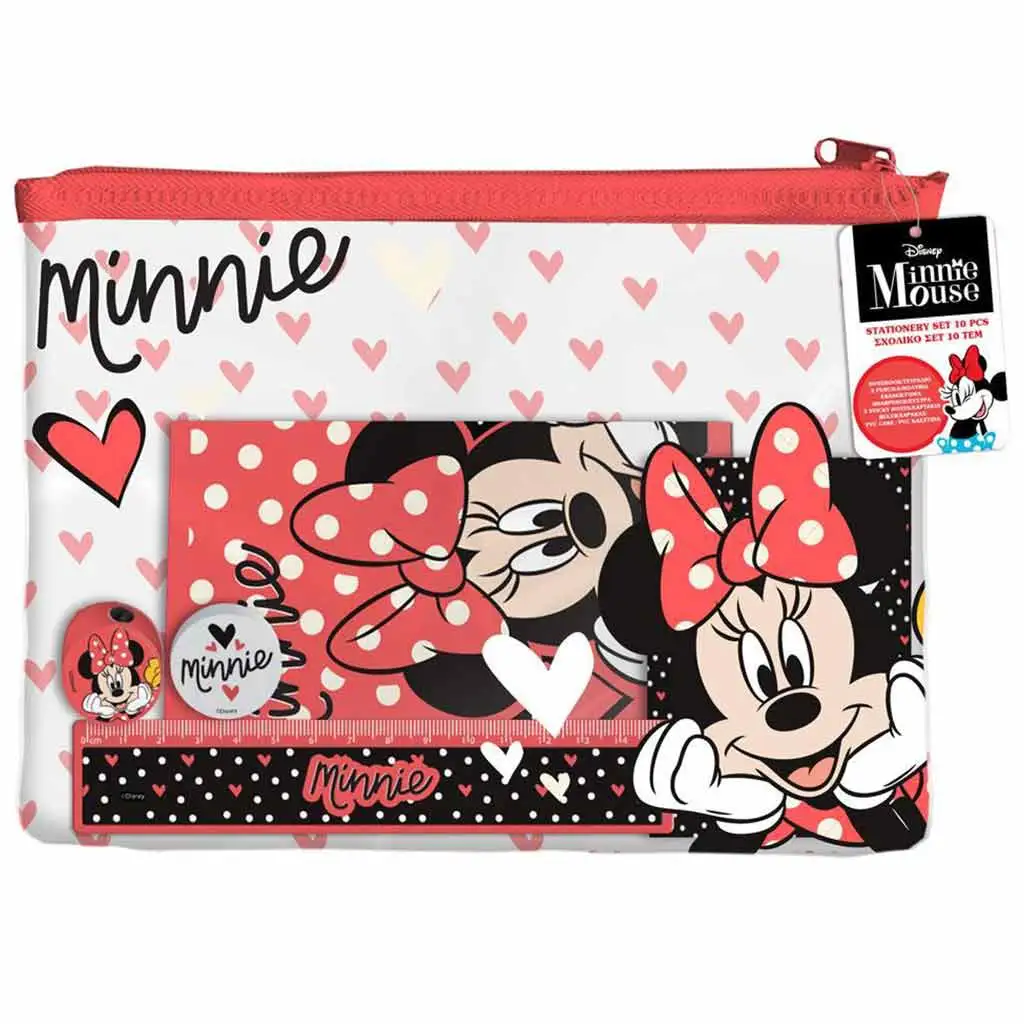Luna: Minnie egér írószer szett PVC táskában kép 1