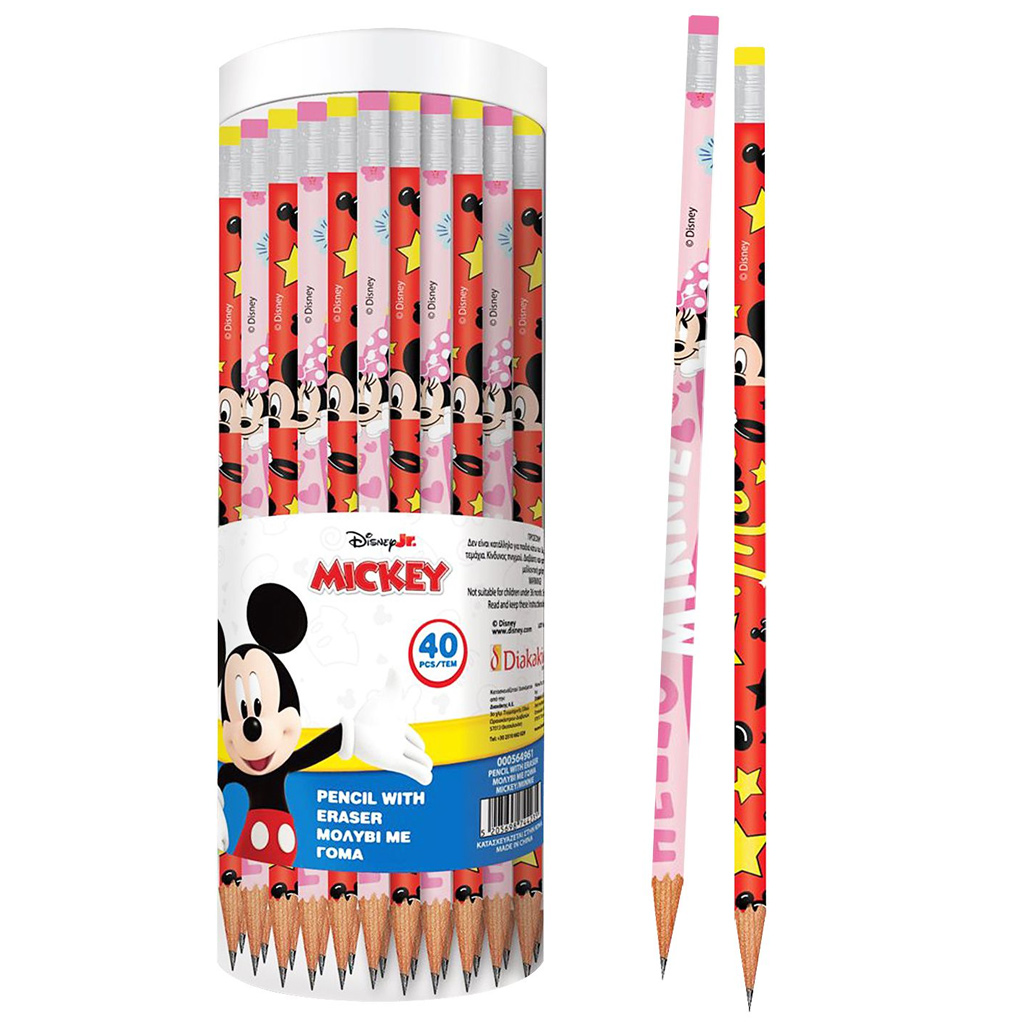 Luna: Mickey és Minnie egér radíros grafitceruza, kétféle változatban 1db kép 1
