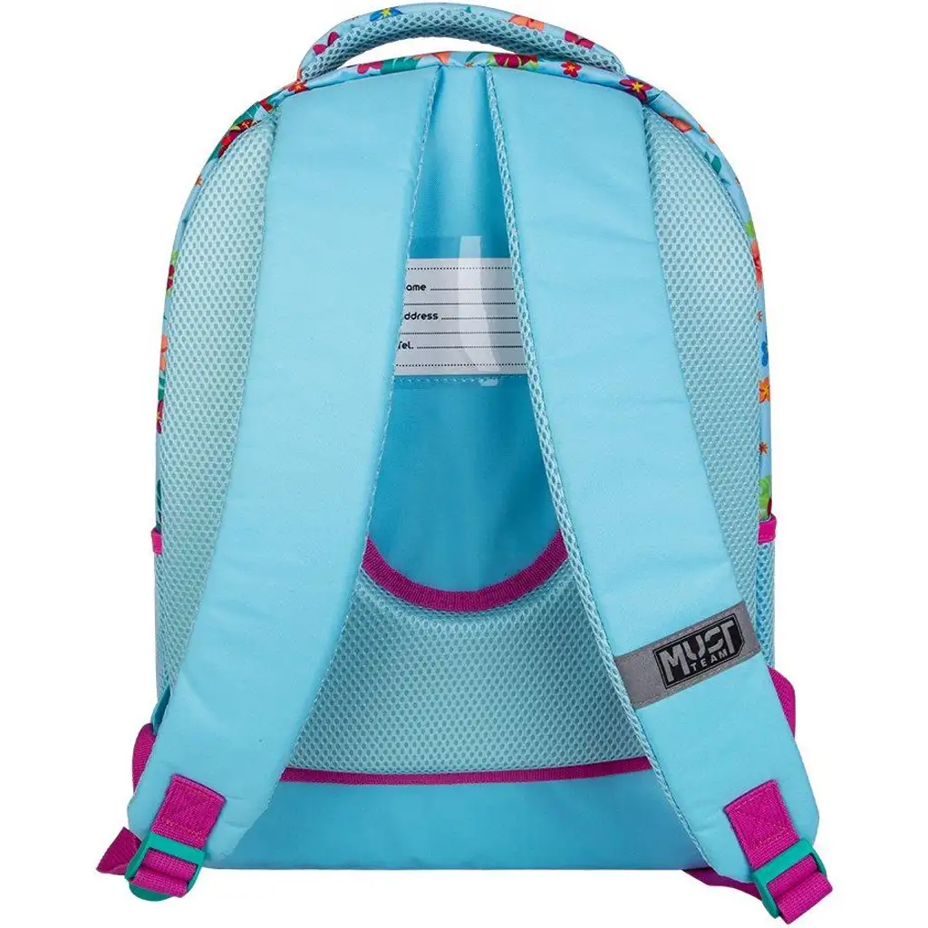 Luna: Must Team Vaiana 2 lekerekített 3 rekeszes iskolatáska, hátizsák 32x18x43cm kép 2