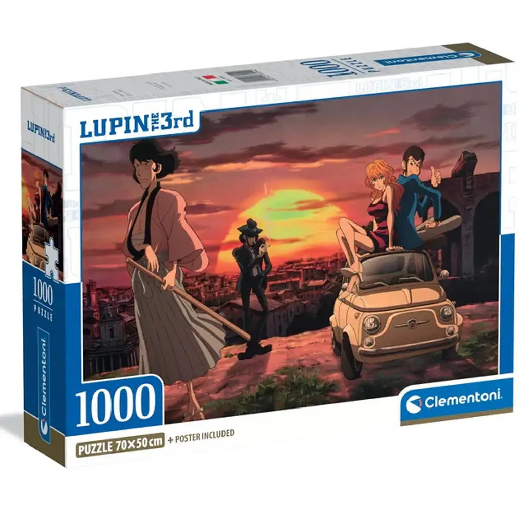 Lupin the 3rd - Olasz meló 1000db-os puzzle - Clementoni kép 1