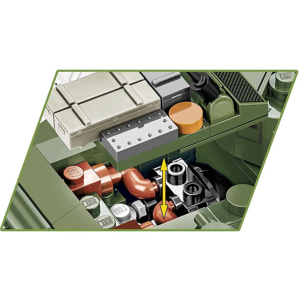 COBI: M3 Stuart tank építőjáték (3129) kép 4