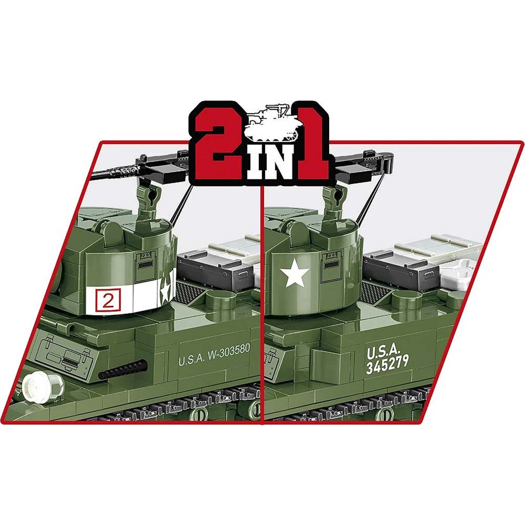 COBI: M3 Stuart tank építőjáték (3129) kép 5