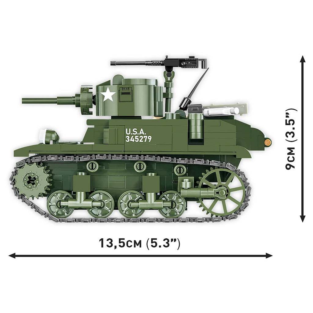 COBI: M3 Stuart tank építőjáték (3129) kép 6