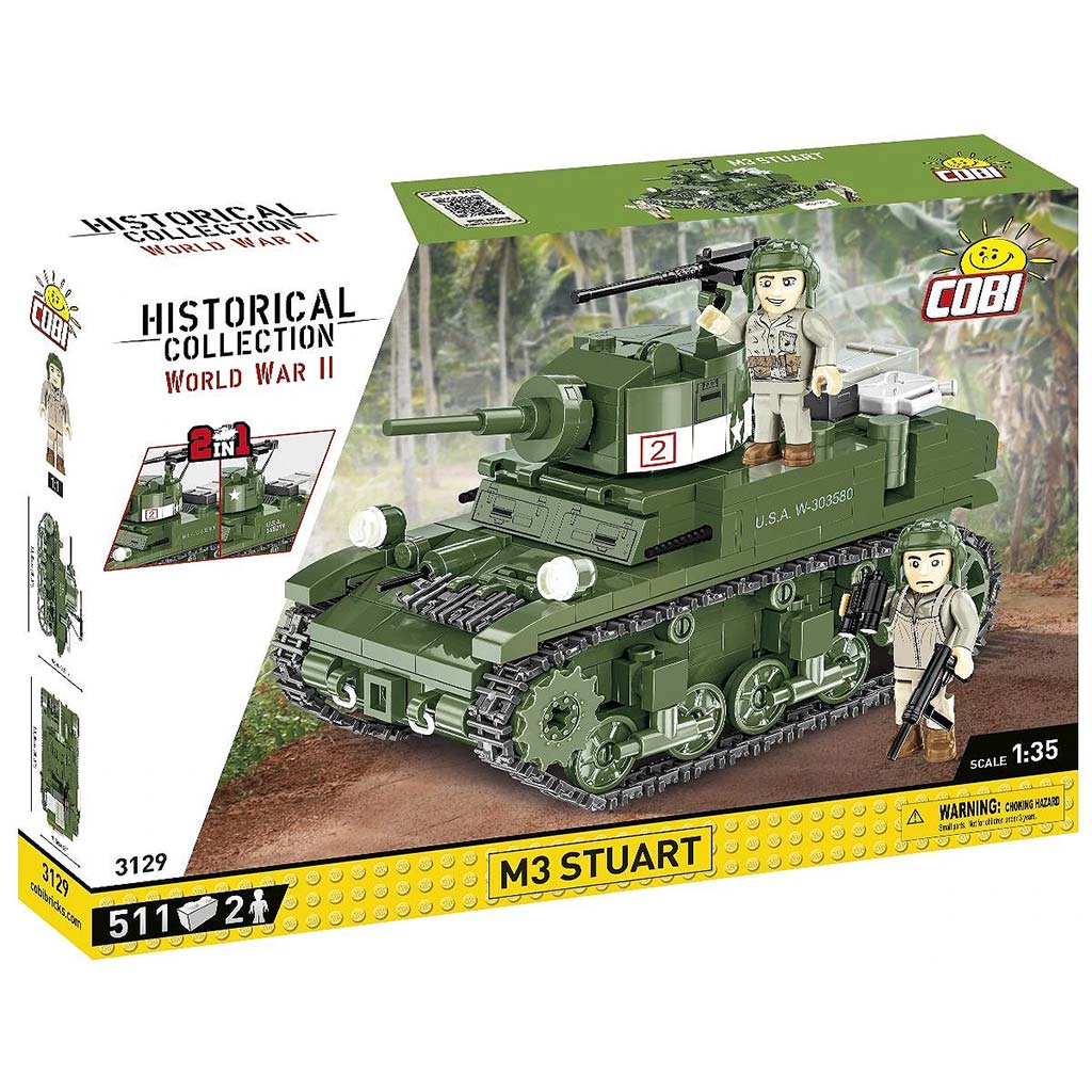 COBI: M3 Stuart tank építőjáték (3129) kép 1