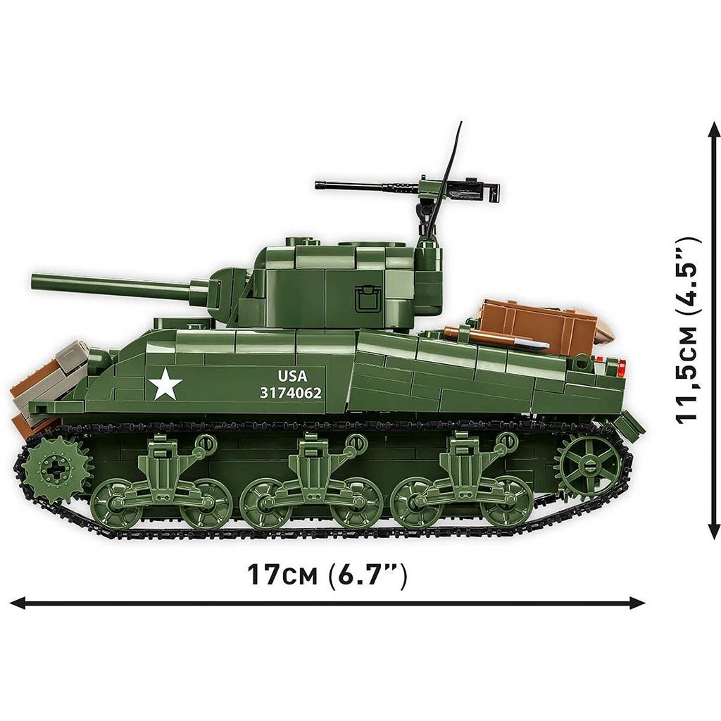 COBI: M4A1 Sherman tank építőjáték (3126) kép 5