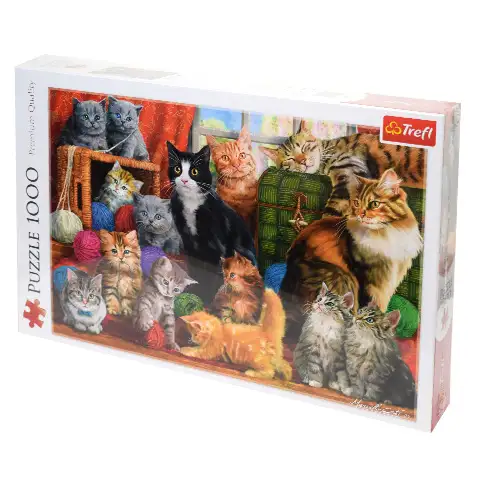 Macska találkozó 1000db-os puzzle - Trefl kép 1
