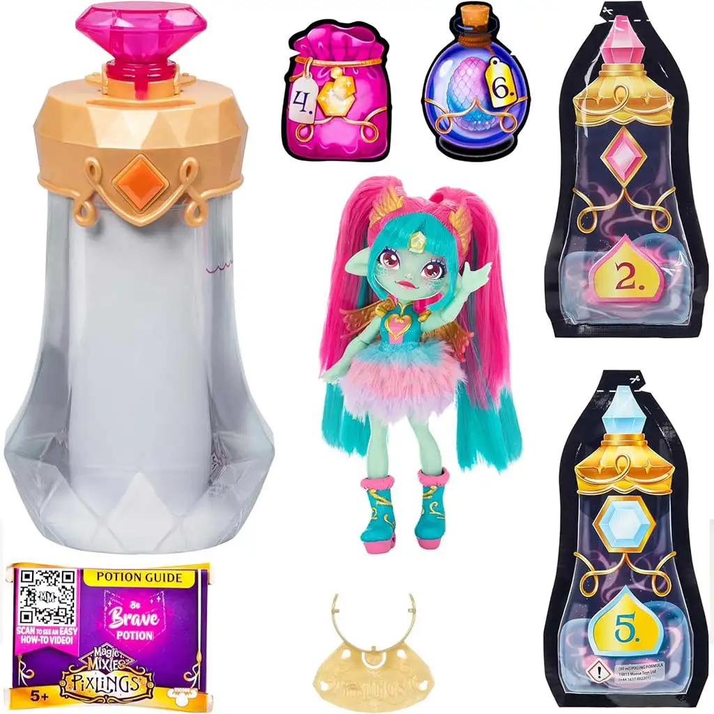 Magic Mixies: Pixlings Amber baba fésülhető hajjal kép 4